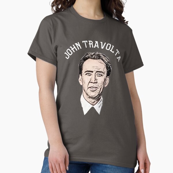 Item preview,  Sports ed Nicolas Cage as John Travolta, (White) Shirt designed and sold by Millenial Designs.