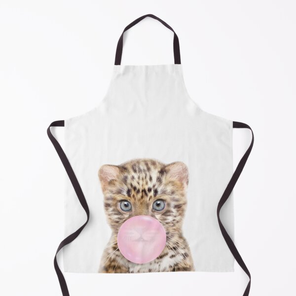 Item preview, Baby Leopard Blowing Bubble Gum by Zouzounio Art designed and sold by zouzounioart.
