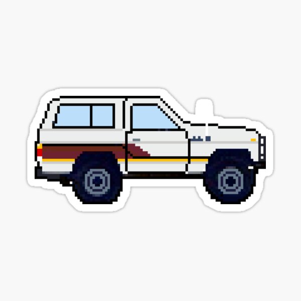 Image Pixel Art Nissan Patrol Sticker