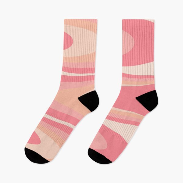 Item preview, Fab Waves Retro Abstract Pattern in Pink and Blush designed and sold by kierkegaard.