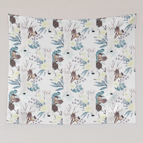 Item preview, Winter Weasel designed and sold by WildAliceArt.