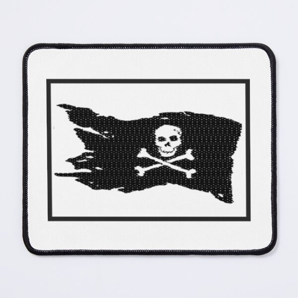 Item preview, BLACK DEATH PIRATE FLAG WITH SKULL AND CROSSBONES ON SHIP designed and sold by MrCreativeArts.
