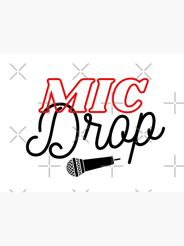 "BTS Mic Drop song logo" Photographic Print by FoolishHearts Redbubble