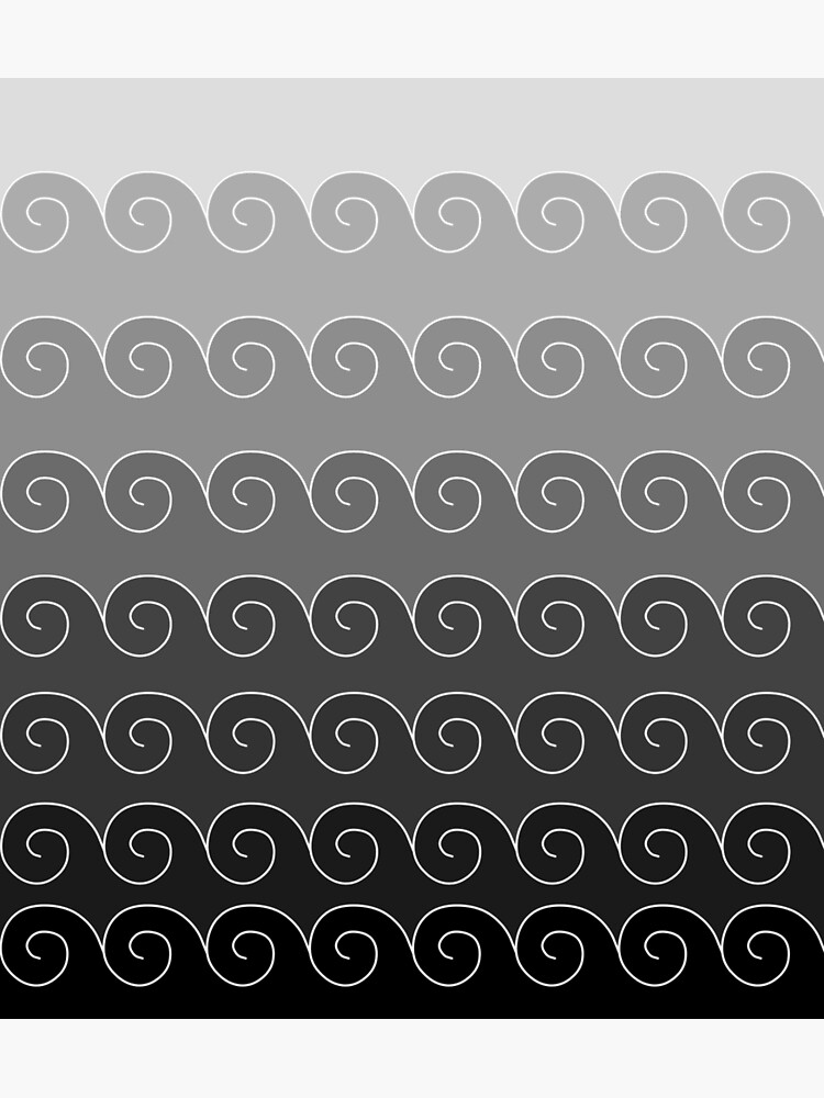 Thumbnail 3 of 3, Poster, Mystical Japanese Wave Pattern designed and sold by Lafara.