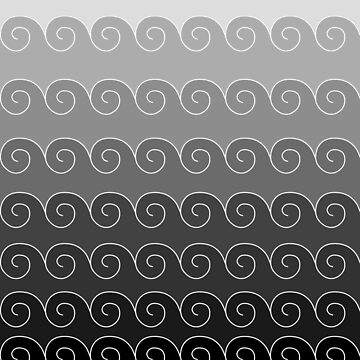 Artwork thumbnail, Mystical Japanese Wave Pattern by Lafara
