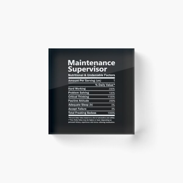 Item preview, Maintenance Supervisor T Shirt - Nutritional and Undeniable Factors Gift Item Tee designed and sold by oslandefren.
