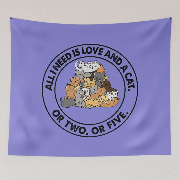 Item preview, All Is Love And A Cat designed and sold by Linenist.