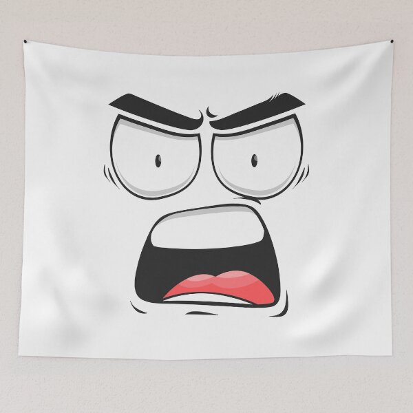 Item preview, Cartoon Angry Face designed and sold by WilliamsonMedia.