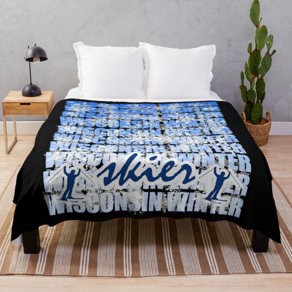 Item preview, Esquiador Wisconsin Winter - Ski Snow Sport designed and sold by artfulnotebook.