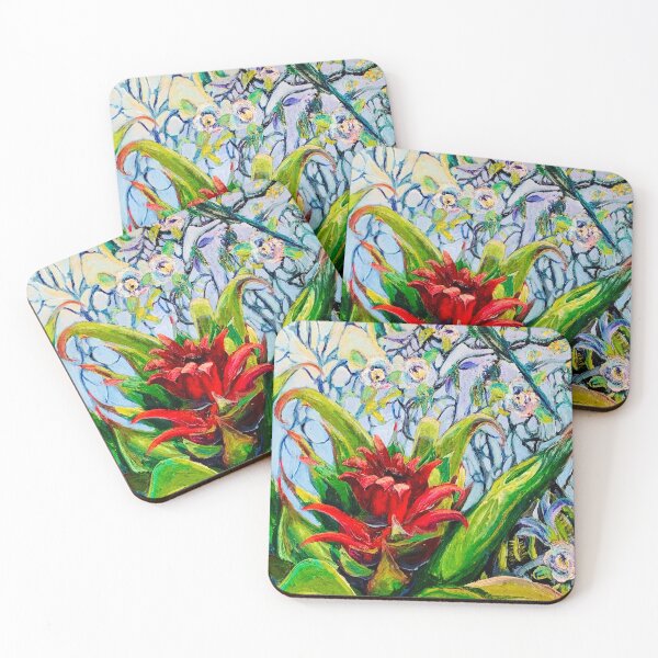 Item preview, Bromeliad and Hummingbird designed and sold by Janice Schiff.