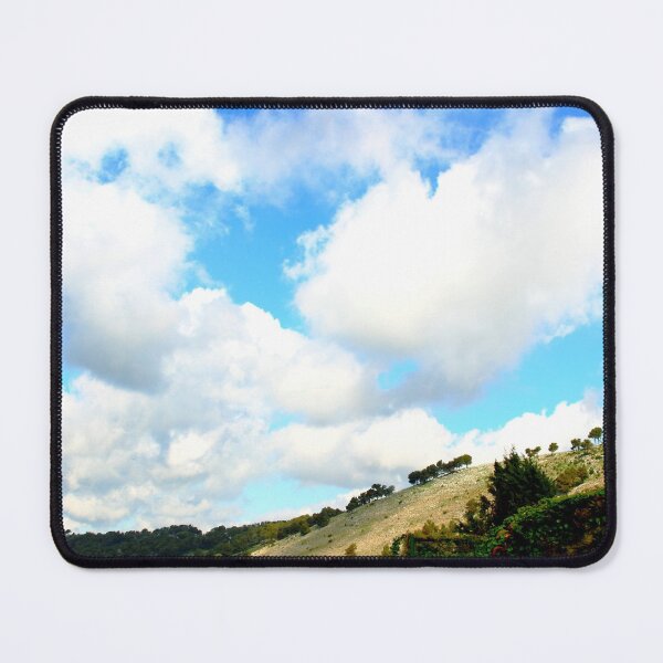 Item preview, Scene from Casertavecchia with huge white clouds designed and sold by Kristina Drozd.