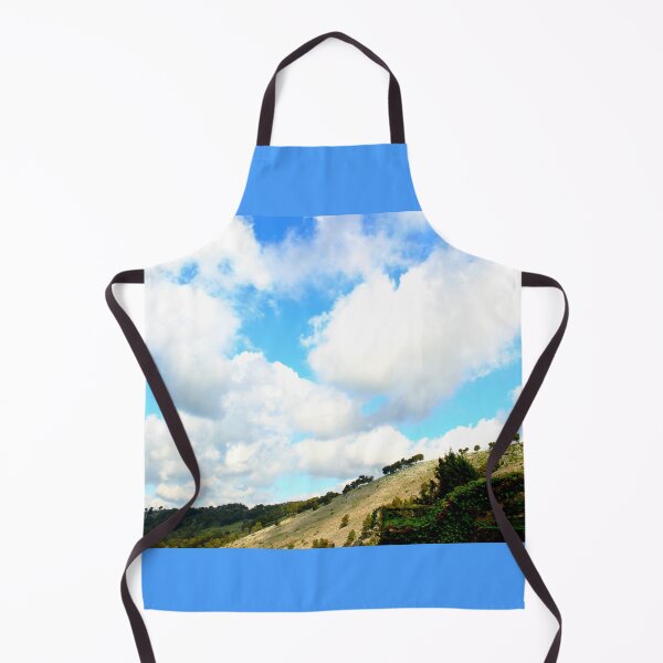 Item preview, Scene from Casertavecchia with huge white clouds designed and sold by Kristina Drozd.