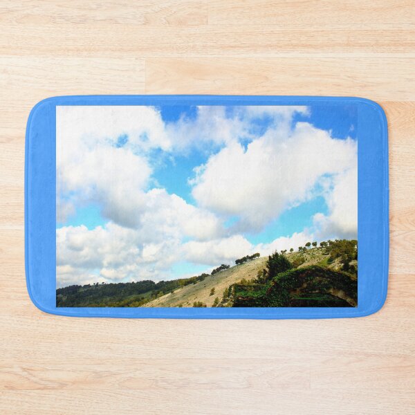 Item preview, Scene from Casertavecchia with huge white clouds designed and sold by Kristina Drozd.