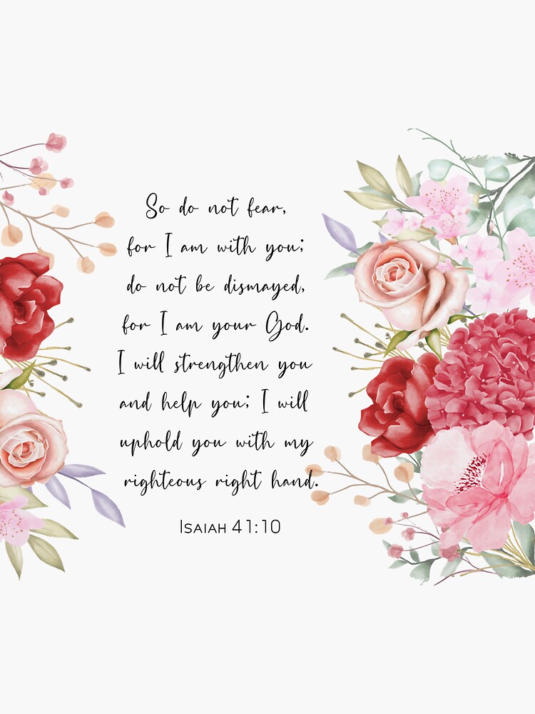 "Bible Verses with flowers" Sticker by EternalLife Redbubble