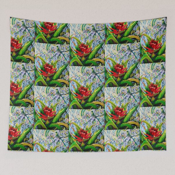 Item preview, Bromeliad and Hummingbird designed and sold by Janice Schiff.