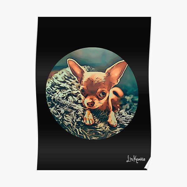 Model Pup (Black Background) Poster