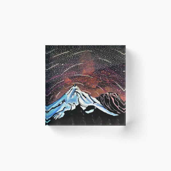 Item preview, Sight, a Portrait of Mount Shasta at Night designed and sold by LaughingJasmine.