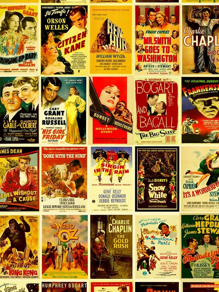 Discover Vintage Hollywood Classic Movie Posters iPhone Case