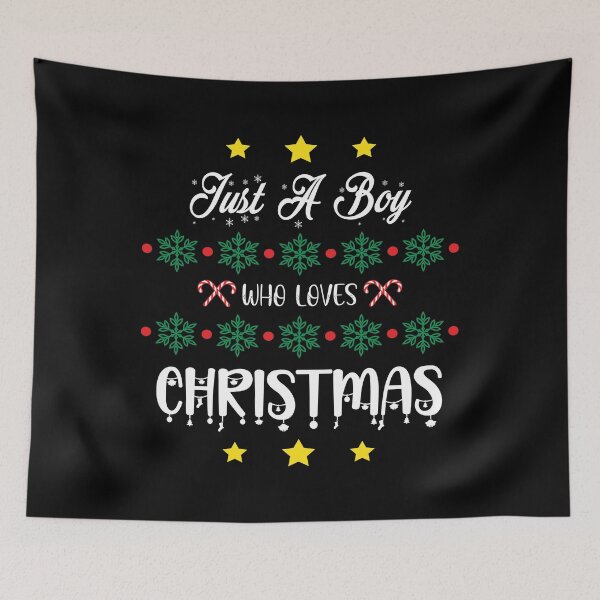 Item preview, Just a boy who loves christmas designed and sold by earthanda.