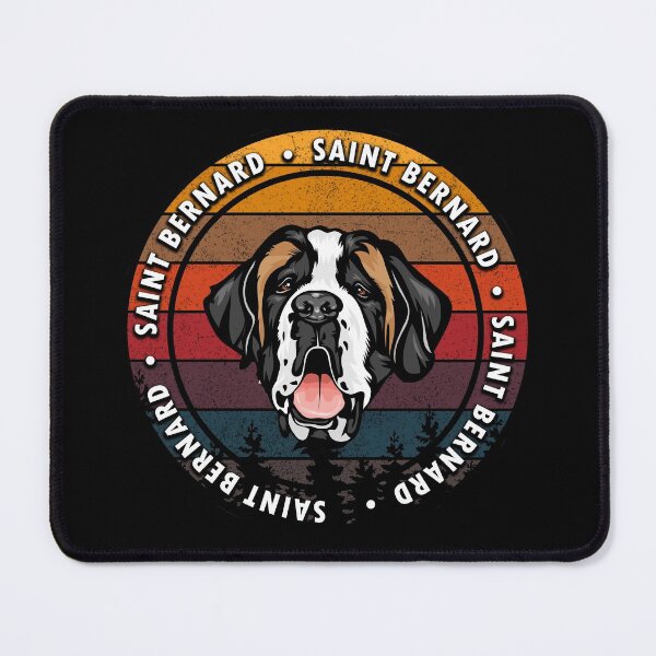 Item preview, Saint Bernard distressed sunset retro dog face design designed and sold by SamRVstore.