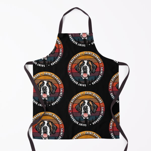 Item preview, Saint Bernard distressed sunset retro dog face design designed and sold by SamRVstore.