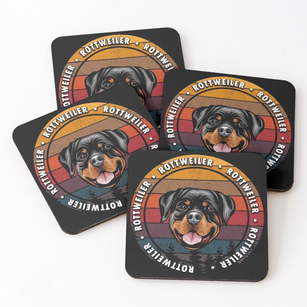 Item preview, Rottweiler distressed sunset retro dog face design designed and sold by SamRVstore.