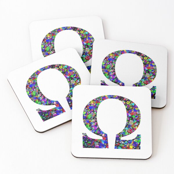Item preview, Letter Ω and Letter Omega Paint Splatter designed and sold by Handstand365.