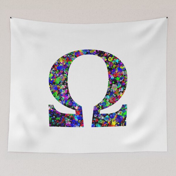 Item preview, Letter Ω and Letter Omega Paint Splatter designed and sold by Handstand365.