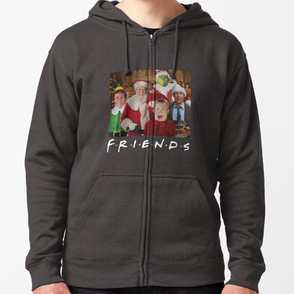 Elf Santa Clark Griswold Kevin Characters Christmas Zipped Hoodie