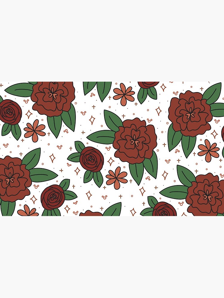 Thumbnail 6 of 6, Coffee Mug, Red Magic Flowers designed and sold by wishandway.