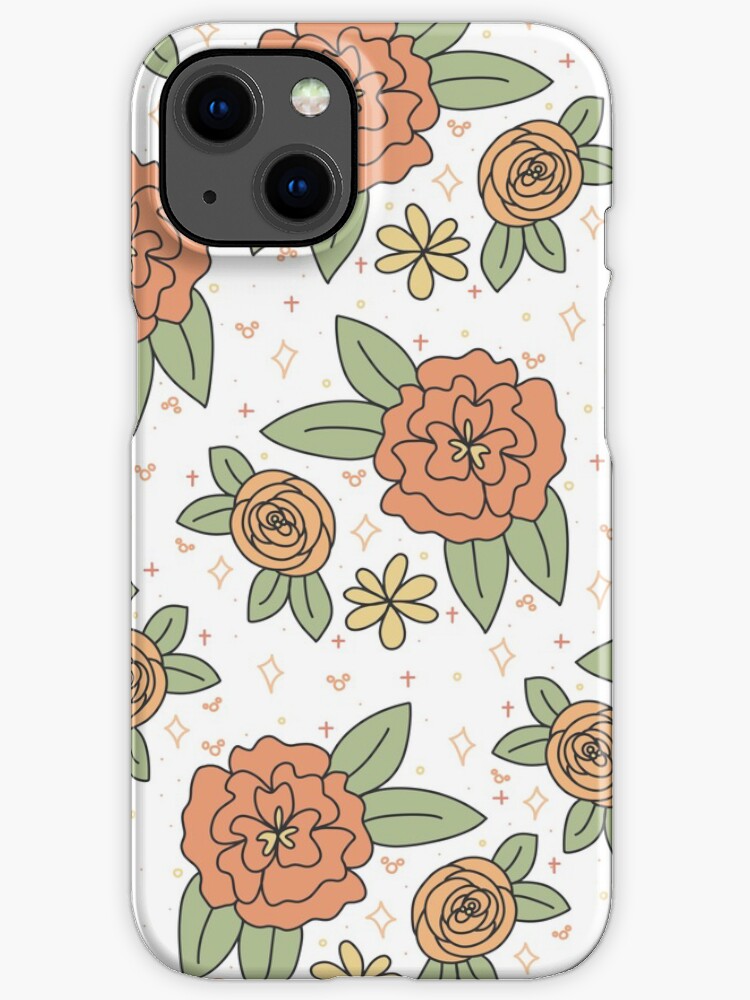 Thumbnail 1 of 4, iPhone Case, Peach Magic Flowers designed and sold by wishandway.