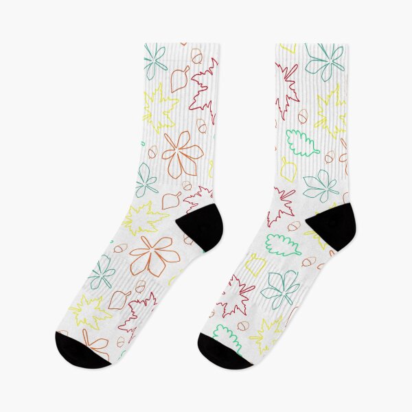 Item preview, Women's Men Neon Colorful Floral Tropical Lovers Novelty Fashion Casual Crew Socks designed and sold by NOorYES.
