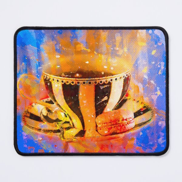 Item preview, Coffee and French Macaron designed and sold by Elisabeth Lucas.
