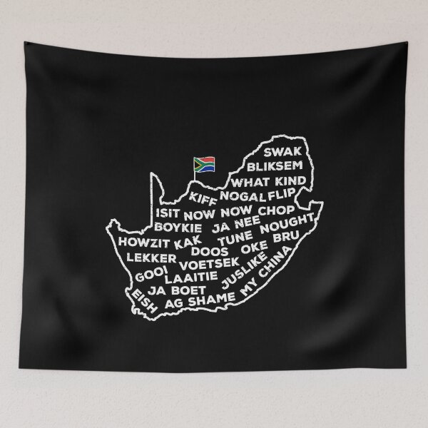 Item preview, South Africa Slang Words South African Flag Map designed and sold by d247.