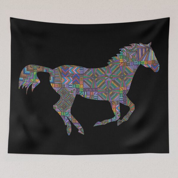 Item preview, Zentangled Galloping Horse designed and sold by neptuniansky.