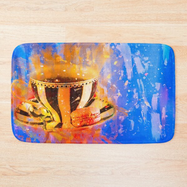 Item preview, Coffee and French Macaron designed and sold by Elisabeth Lucas.