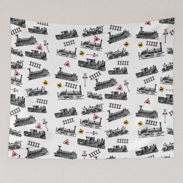 Item preview, Vintage retro steam engine track backpack designed and sold by Nishad4.