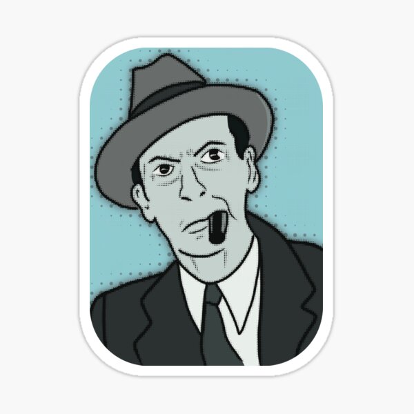 Old Hollywood Character - Ned Sparks Sticker