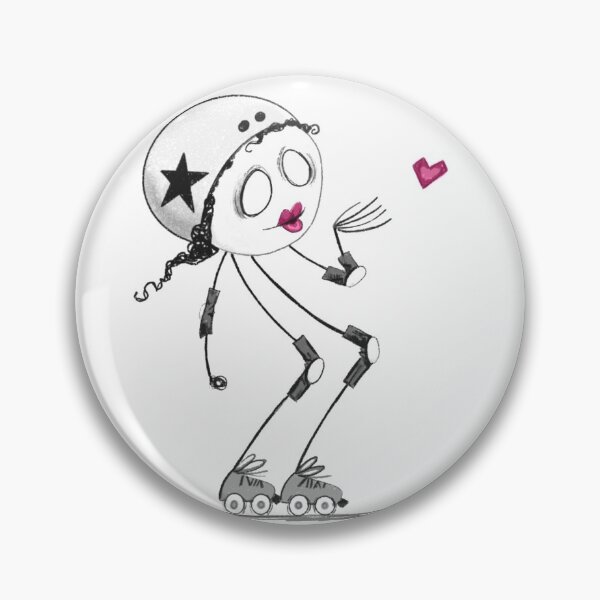Item preview, Roller Derby- Blow Me a Kiss designed and sold by Sketchbookist.