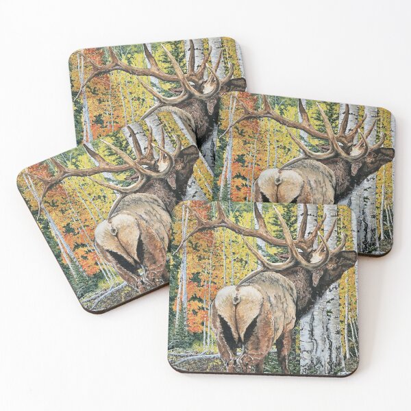 Item preview, Bull elk oil painting designed and sold by Saltypro.
