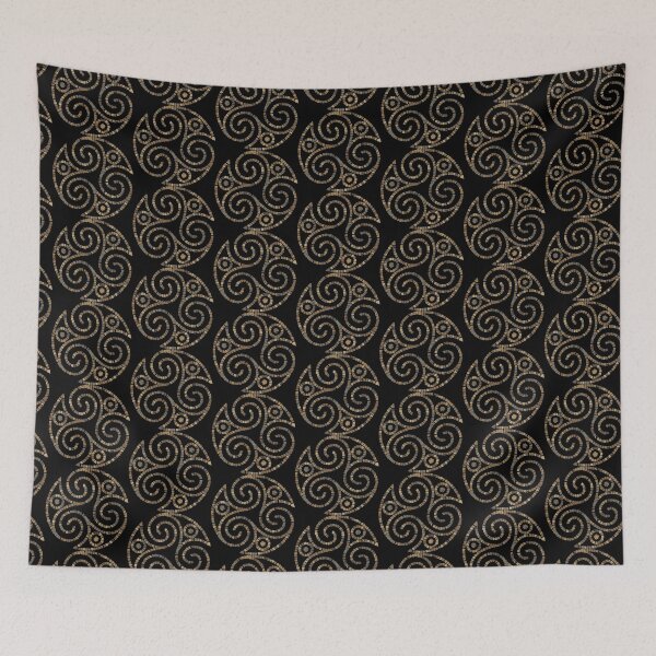 Item preview, Triskelion Celtic-Triple spiral symbol-Mosaic Patterns designed and sold by H Jonas.