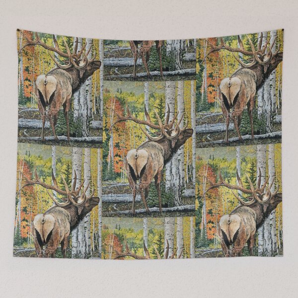 Item preview, Bull elk oil painting designed and sold by Saltypro.