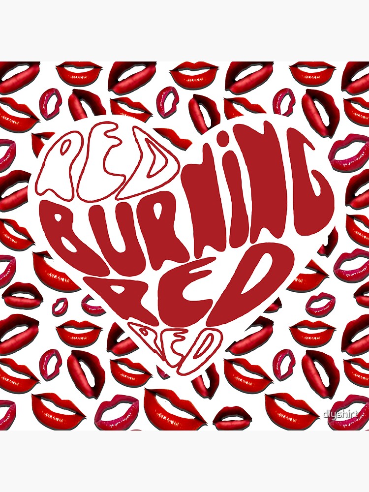 "Burning Red Taylor Swift" Sticker for Sale by diyshirt Redbubble