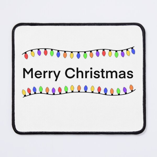Item preview, Merry Christmas With Colourful Christmas Lights designed and sold by ArtbyLucy27.