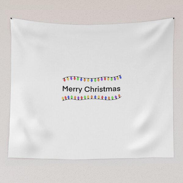 Item preview, Merry Christmas With Colourful Christmas Lights designed and sold by ArtbyLucy27.