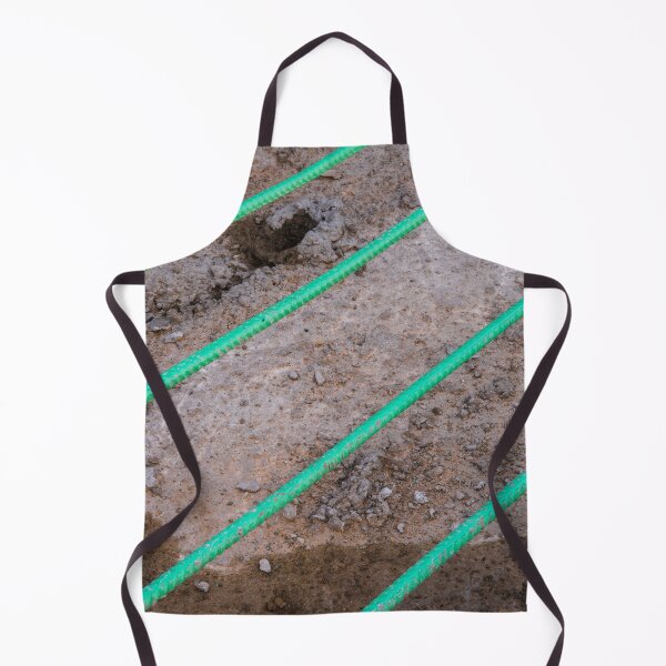 Item preview, New Green Concrete Rebar on a Road Bed designed and sold by Bill Spengler's Photographic Thoughts.