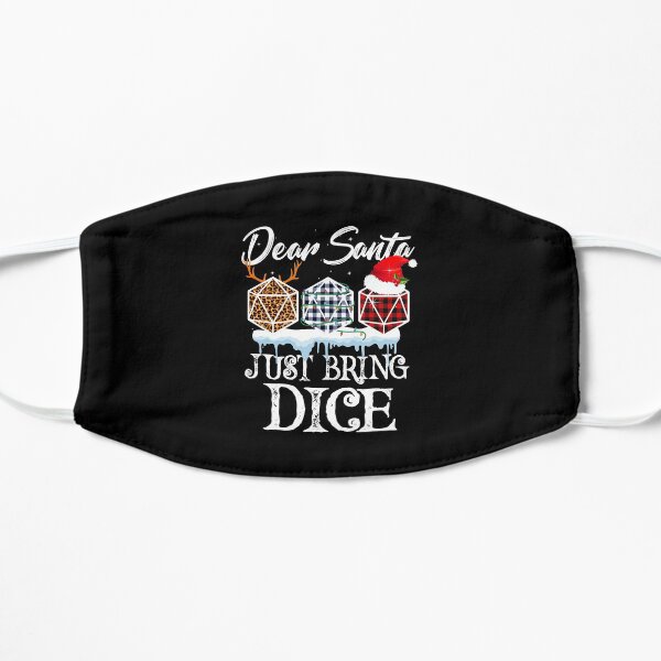 Dear Santa Just Bring Dice For Christmas Costume Flat Mask