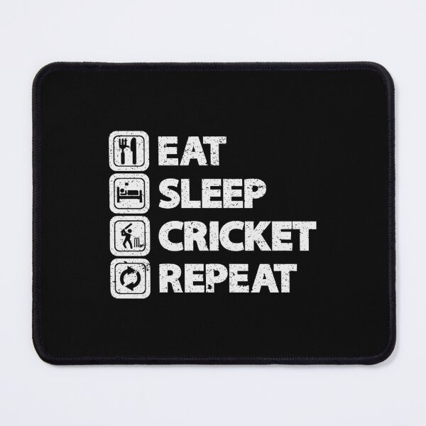 Item preview, Cricket Fanatic - EAT SLEEP CRICKET REPEAT designed and sold by MemingfulGifts.
