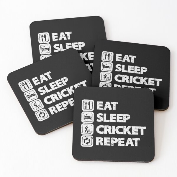 Item preview, Cricket Fanatic - EAT SLEEP CRICKET REPEAT   designed and sold by MemingfulGifts.