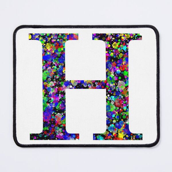 Item preview, Letter H and Letter Eta Paint Splatter designed and sold by Handstand365.